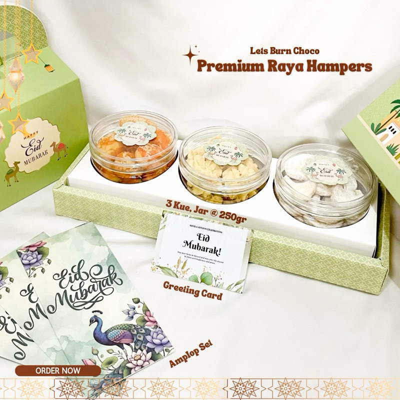 

PREMIUM RAYA HAMPERS - ISI 3 TOPLES KUE KERING @350gr