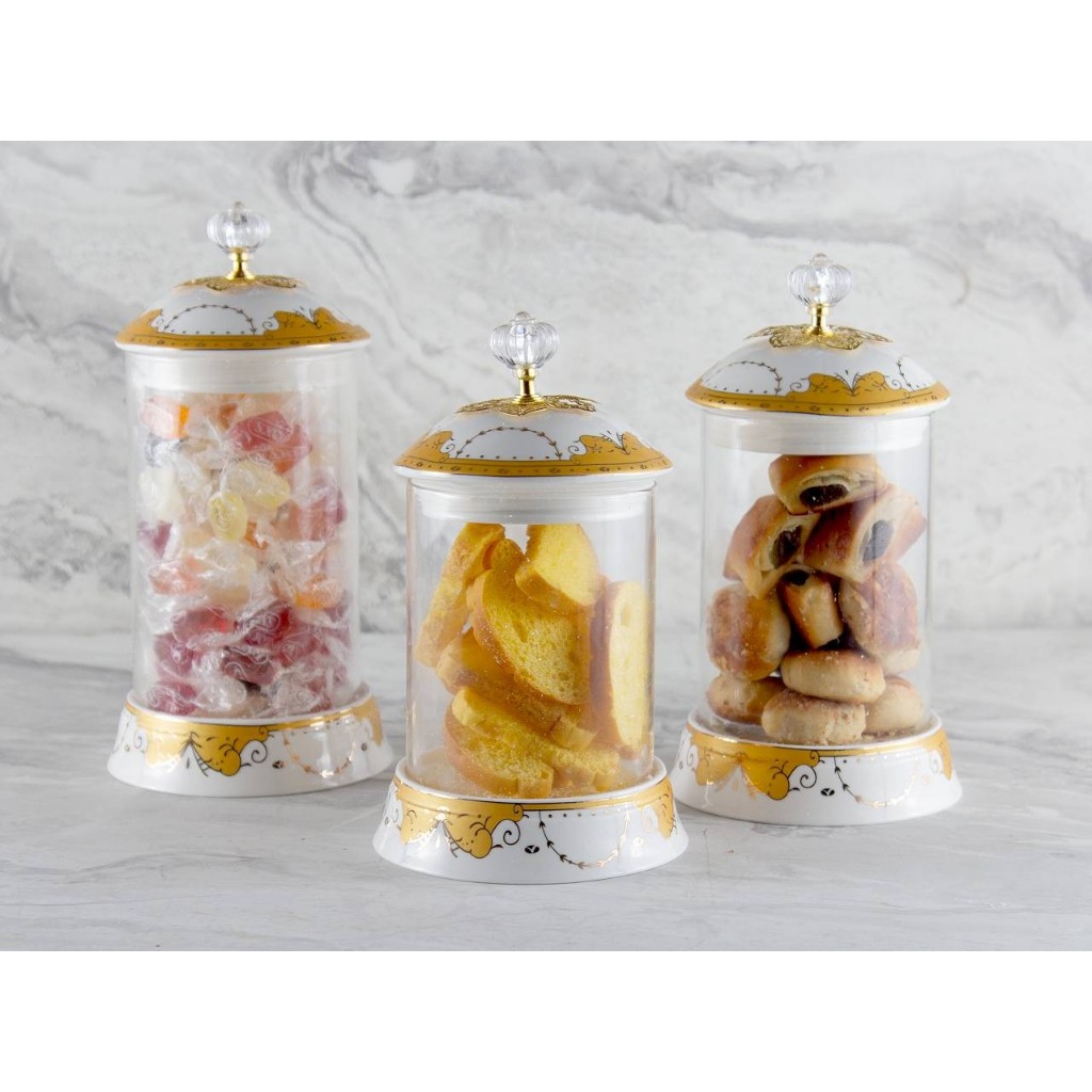 Vicenza Glass Candy Jar G301-G305  / Toples Permen Kaca Original Vicenza / Toples Lebaran / Toples K