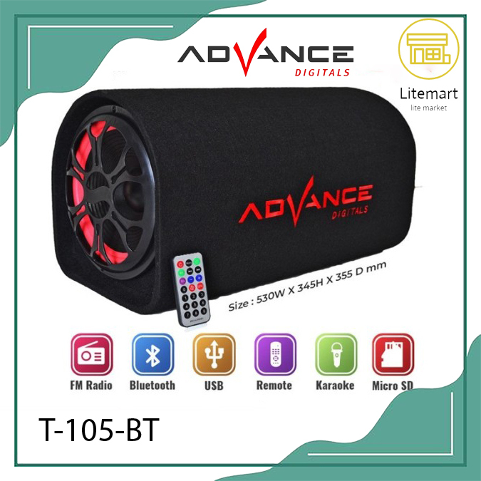 ADVANCE SPEAKER PORTABLE 12" T-105 BT / T-105 BT PRO-MIC