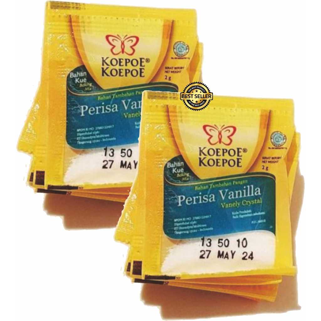 

Koepoe Koepoe Perisa Vanilla 1 Sachet 2 gr / Perisa Vanilla KUPU Sachet Vanila Koepoe Koepoe ( 1 SACHET ) Vanilli Vanili Vanely Crystal 2 Gram