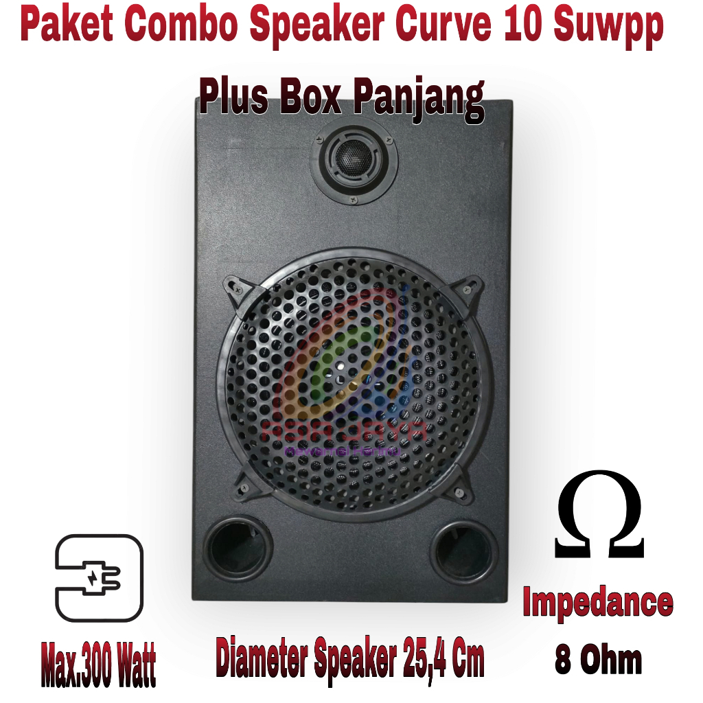 Paket Speaker CURVE 10 Inch Woofer + Box 10 inch + Tweeter Cobra CB102B