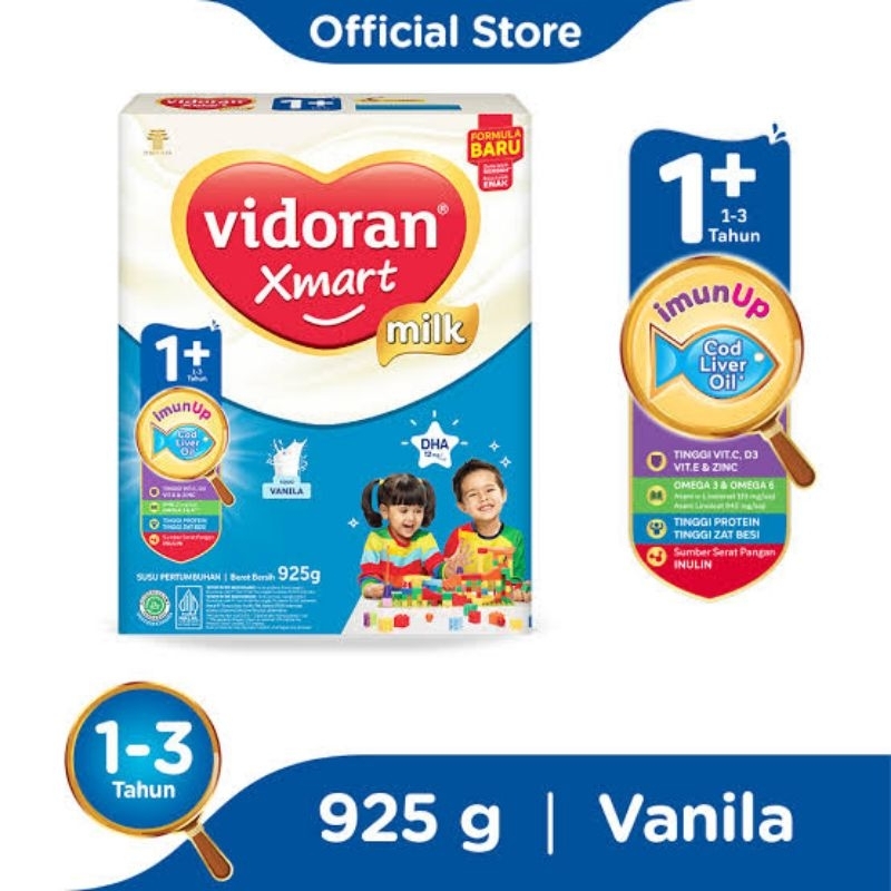 

Susu Pertumbuhan anak Vidoran Xmart 1+ 925