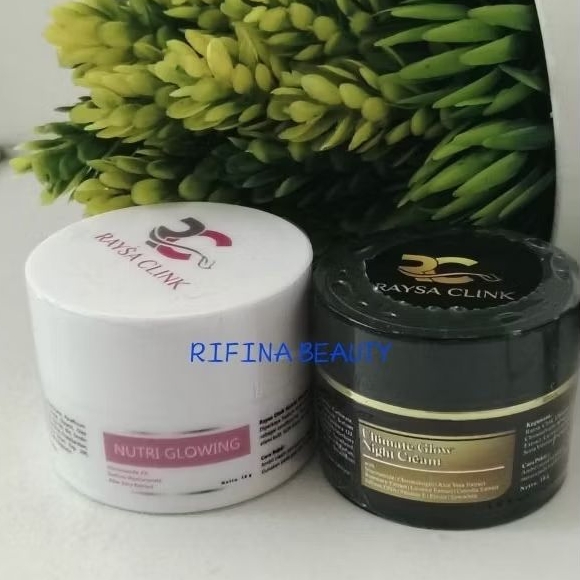 PAKET HEMAT GLOWING RAYSA CLINK BPOM untuk kulit kusam dan susah putih