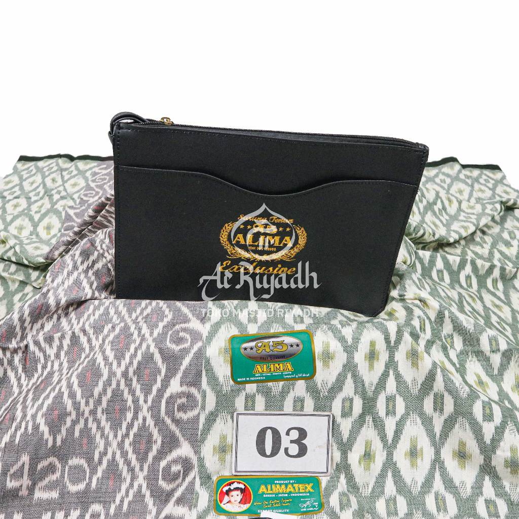 Sarung ALIMA SUTRA Full Motif Kawung Tenun