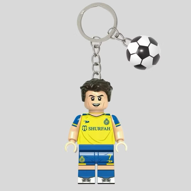 Cristiano Ronaldo LEGO Keychain | Gantungan Kunci LEGO Cristiano Ronaldo Al-Nassr | Soccer Series