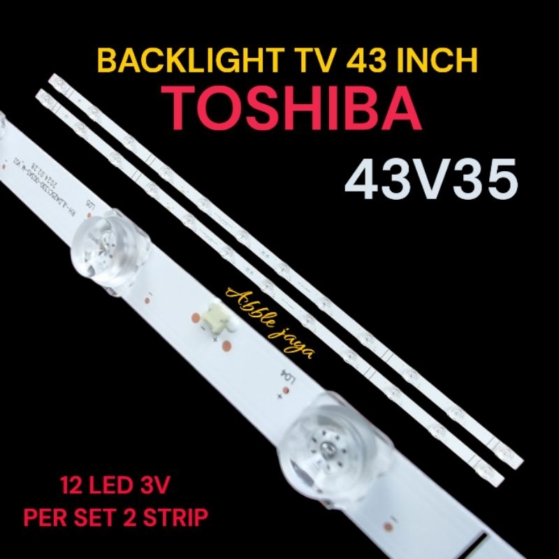 BACKLIGHT TV TOSHIBA 43 INCH 43V35