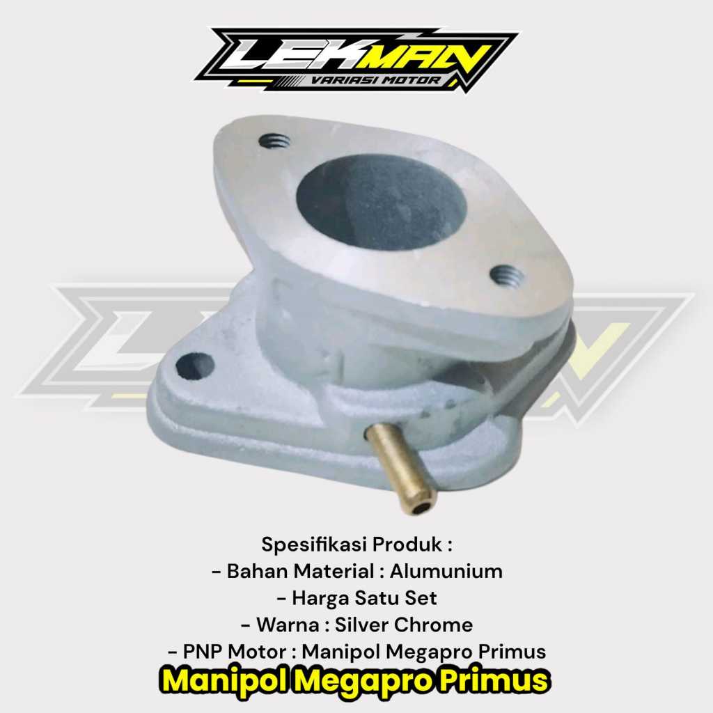 Manipol Megapro Primus Manifold Megapro Primus Varian Warna Silver Chrome