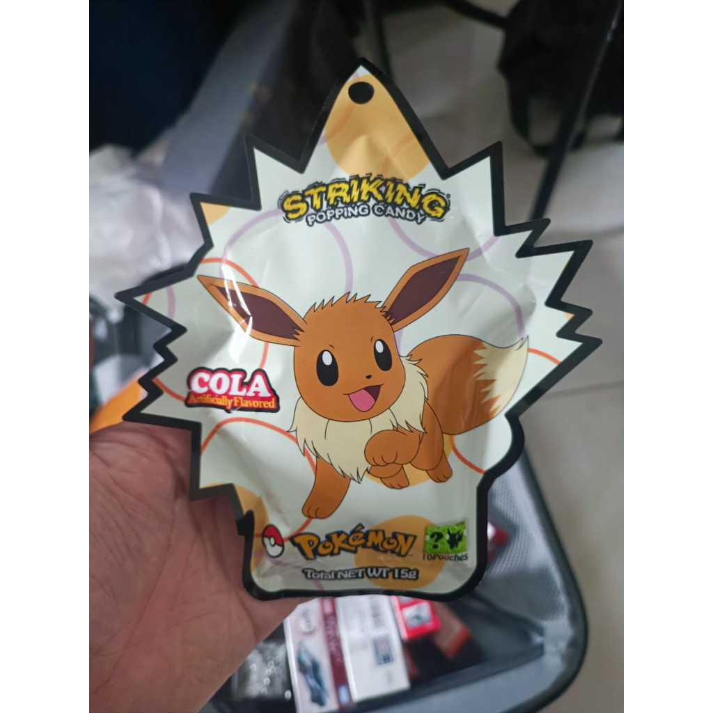 Permen Meletus Pokemon Striking Popping Candy - Cola Eevee Original