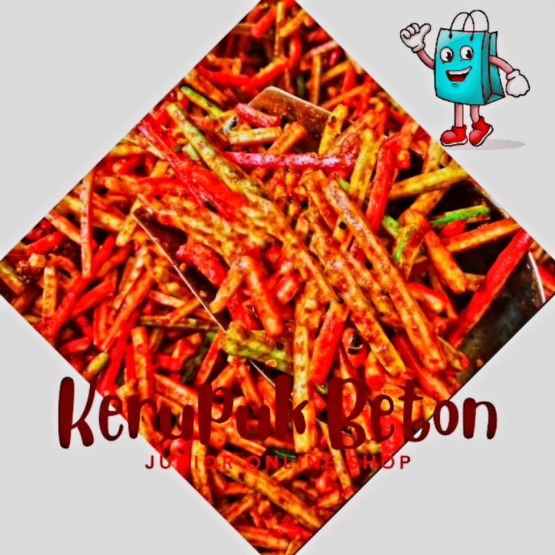 

seblak kering kerupuk jaat as beton jadul viral pedas gurih mix aroma daun jeruk chili oil kemasan 250g 500g 1kg terbaru