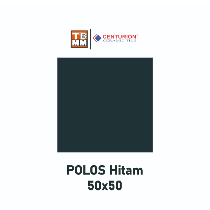 KERAMIK LANTAI 50x50 HITAM POLOS GLOSSY KILAP