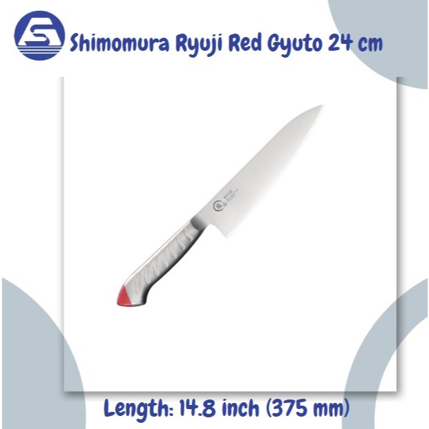 Pisau Jepang / Shimomura Ryuji Red Gyuto 24 cm