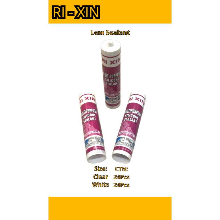 Lem Botol / Lem Sealant Botol / Lem Silicone Glass / Lem Kaca Silicone Sealant Lem Kaca Perekat Asam