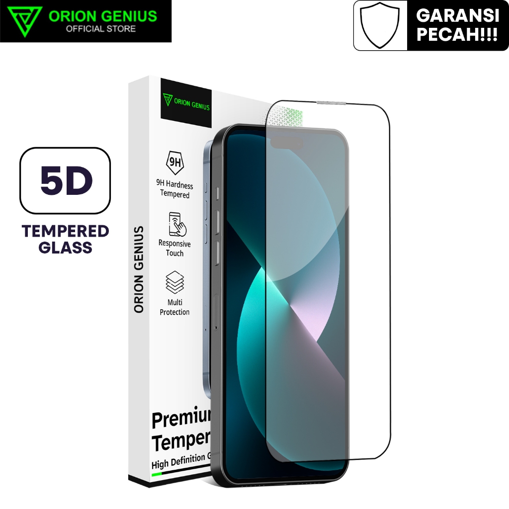 Orion Genius Anti Gores Tempered Glass 5D for iPhone 13 13 PRO FullCover Premium Glass Full Screen X