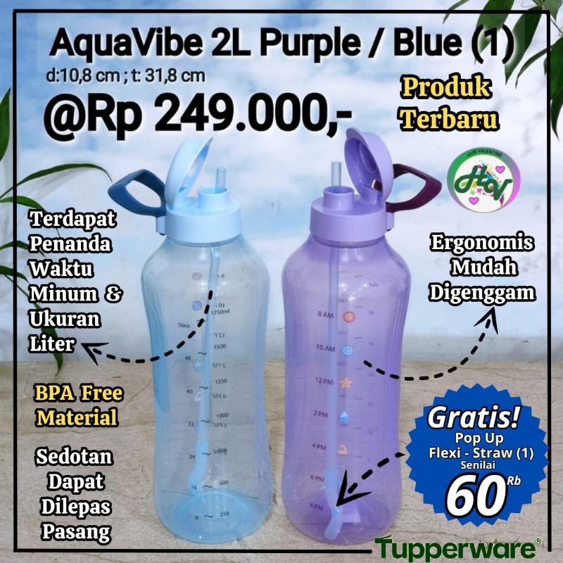 Aqua Vibe 2L Botol Minuman