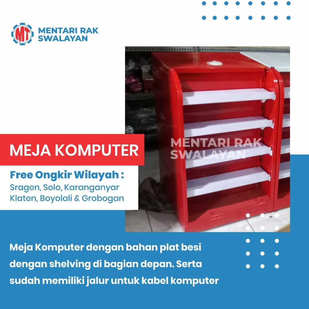 MEJA KASIR STAINLES UNTUK TOKO/MINIMARKET TERMURAH SE-JAWA TENGAH, READY STOK FREE ONGKIR