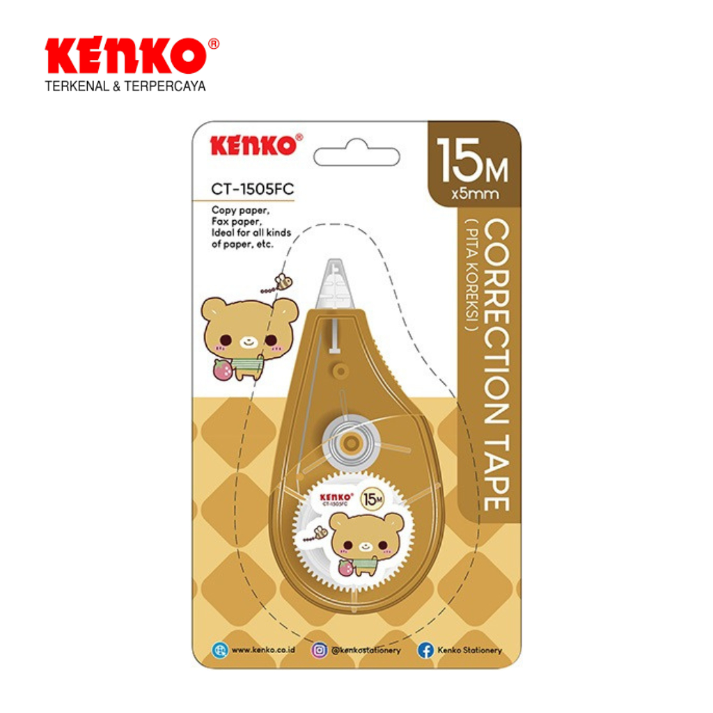 

Correction Tape Pita Koreksi Kenko CT-1505FC (15mx 5mm)
