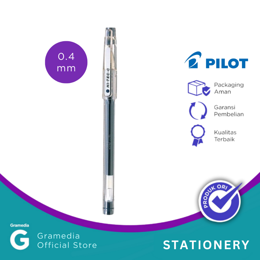 

Pilot - Pulpen Hi Tec C4 Warna Hitam