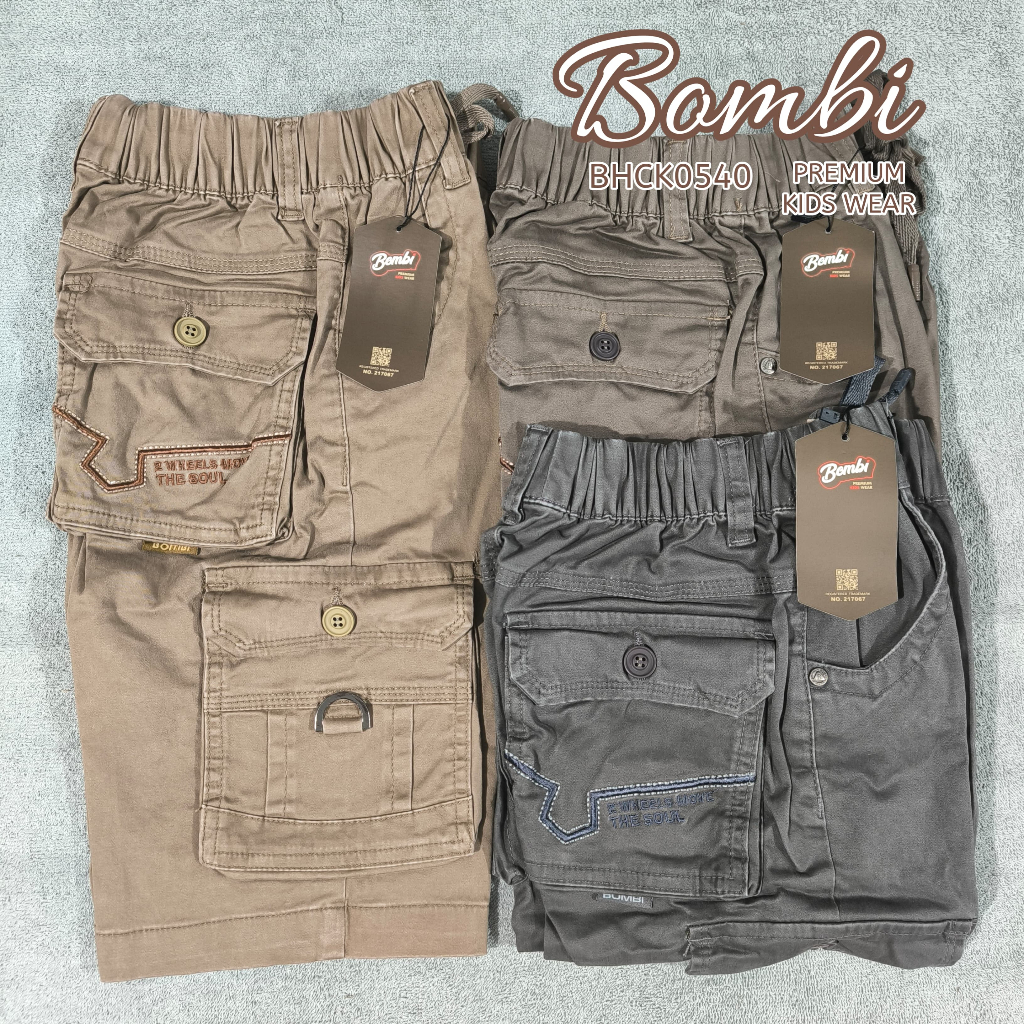Bombi - Celana Pendek Cargo Anak Laki-laki 6th - 17th BHCK0540 // Celana Pendek Anak Laki-Laki Bombi