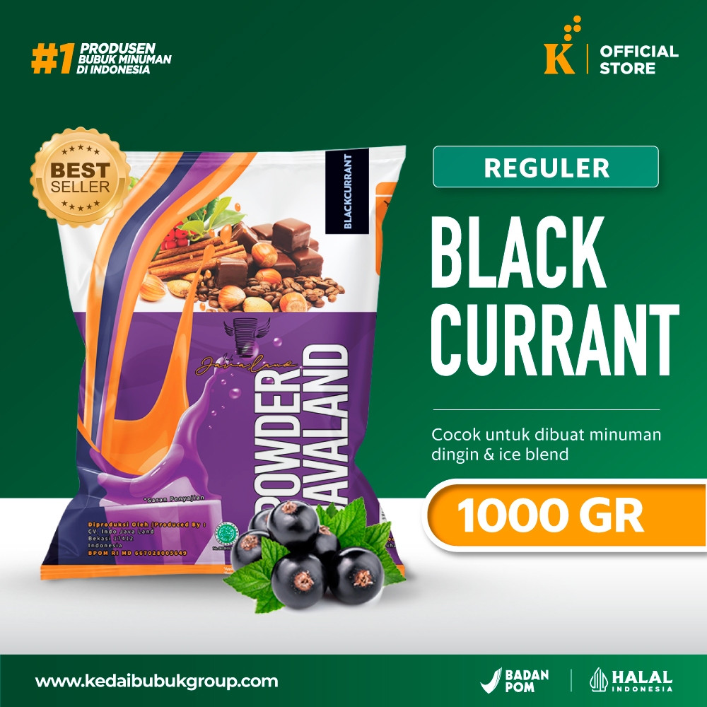 

Bubuk Minuman Bubble Powder Drink rasa Blackcurrant ORIGINAL 1kg JAVALAND