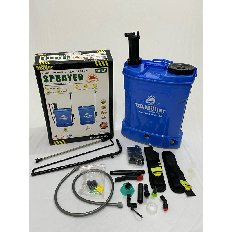 Sprayer 16 Liter 2in1 mollar / Sprayer hama 16 liter / Sprayer 2 in 1 manual + aki mollar