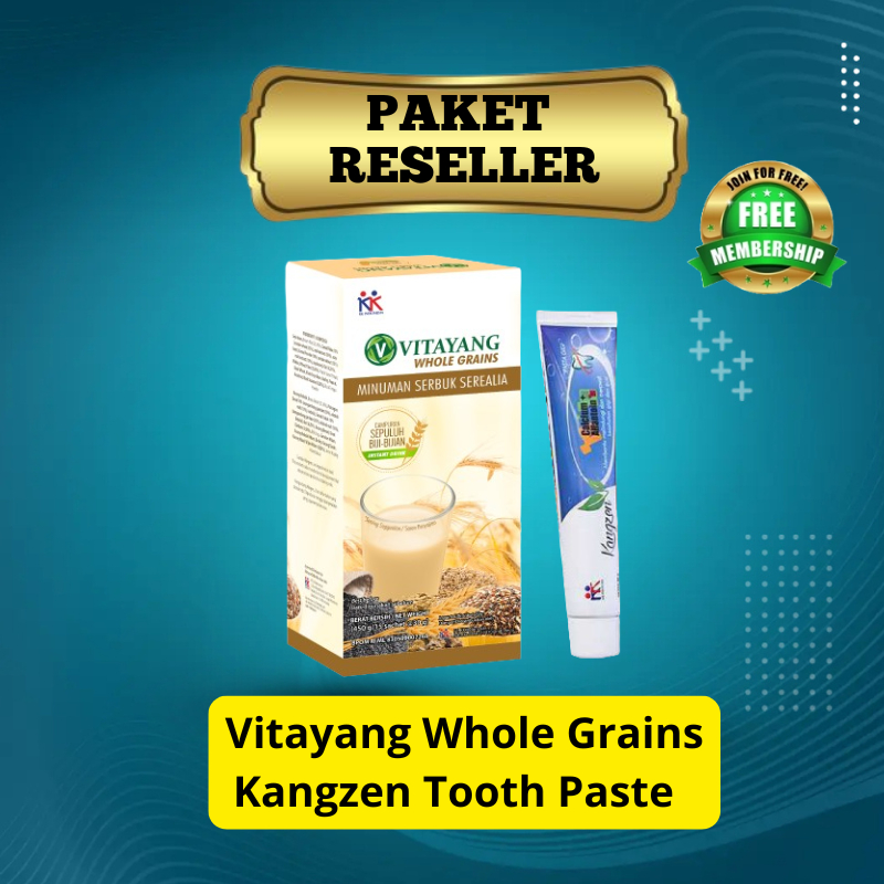 

Paket Reseller Vitayang Whole Grains & Kangzen Pasta Gigi Original KK Indonesia