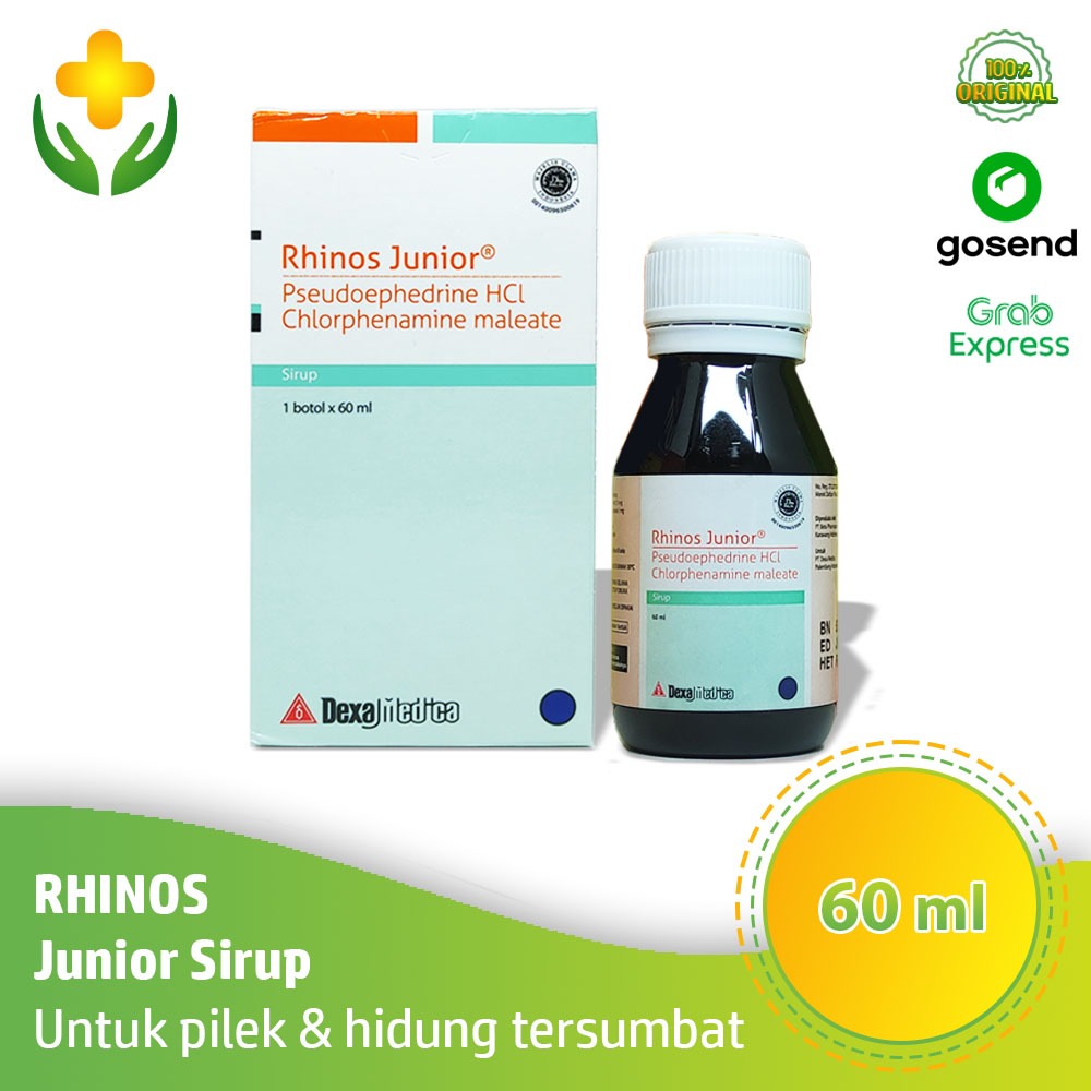 Rhinos Junior Sirup 60 ml Obat Flu Pilek Anak
