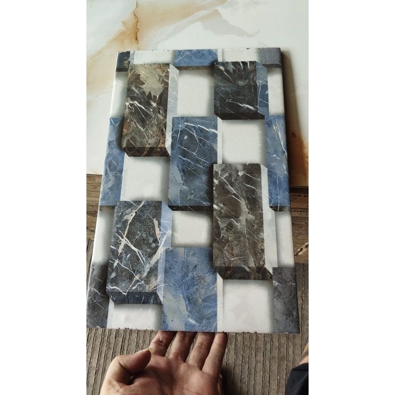 Keramik Dingding 25x40 Bricko Abu 3d