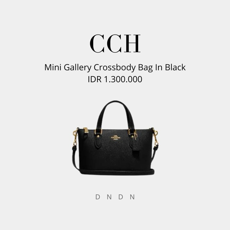 Mini Gallery Crossbody Bag In Black