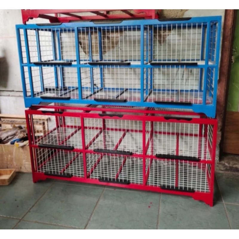 dongdang jemur burung dara  burung merpati 6 pintu jeruji fiber halus