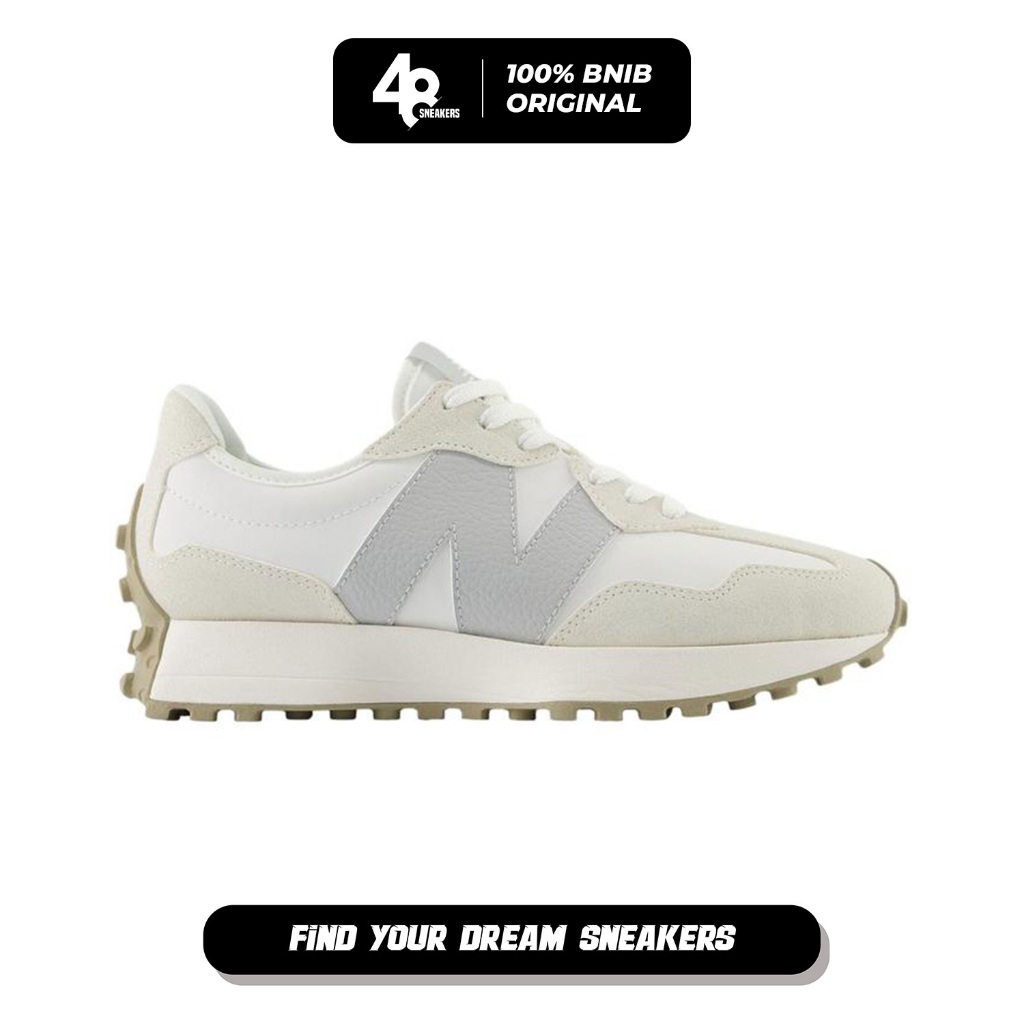 Sepatu Sneakers Wanita NewBalance 327 - Light Grey (WS327KE) Original