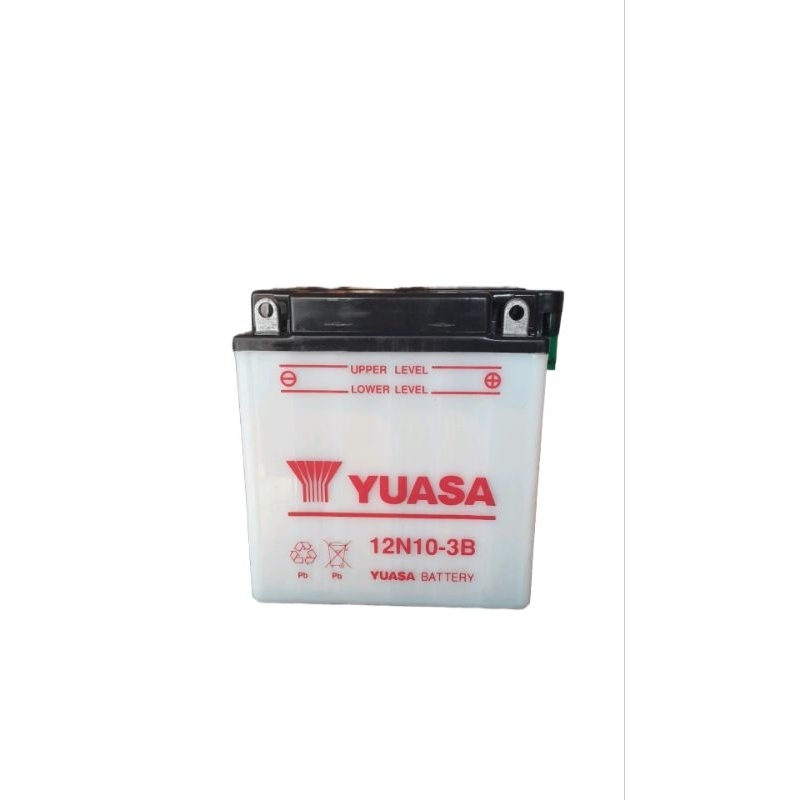 YUASA 12N10-3B 12V 10AH PREMIUM BUAT MOTOR VIAR RODA3 VESPA  SPOTAN VESPA EXCEL SETRUM IKAN BUAT LAM