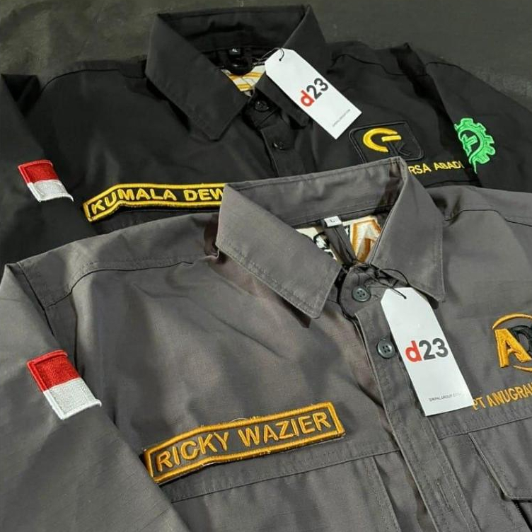 CUSTOM BORDIR KEMEJA TACTICAL SATUAN & LUSINAN