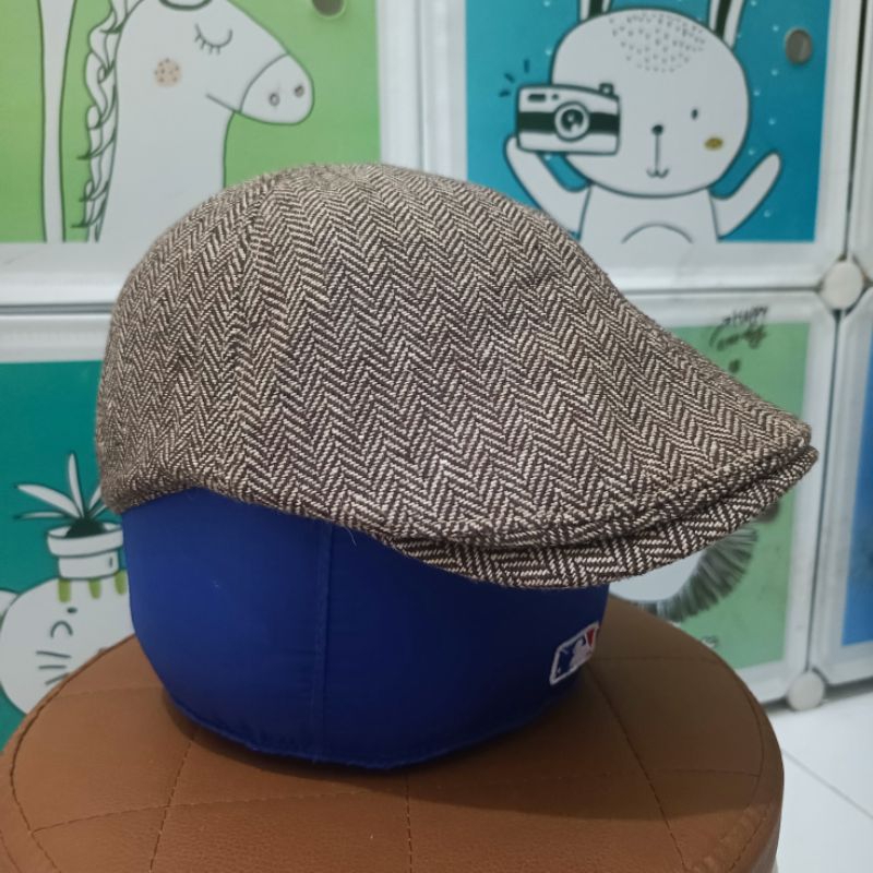58-59 I Topi Copet Pet Flatcap Wool Herringbone