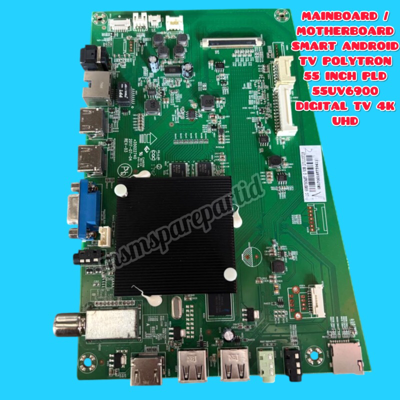 MAINBOARD / MOTHERBOARD  SMART ANDROID TV POLYTRON 55 INCH PLD 55UV6900 DIGITAL TV 4K UHD