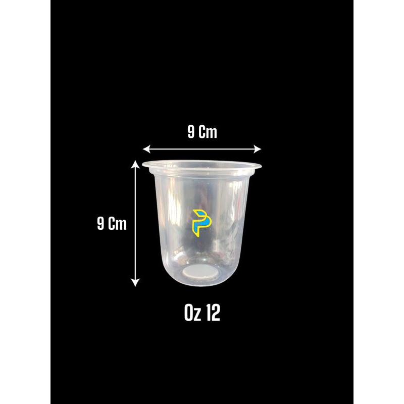 Cup Plastik Oval Oz 12