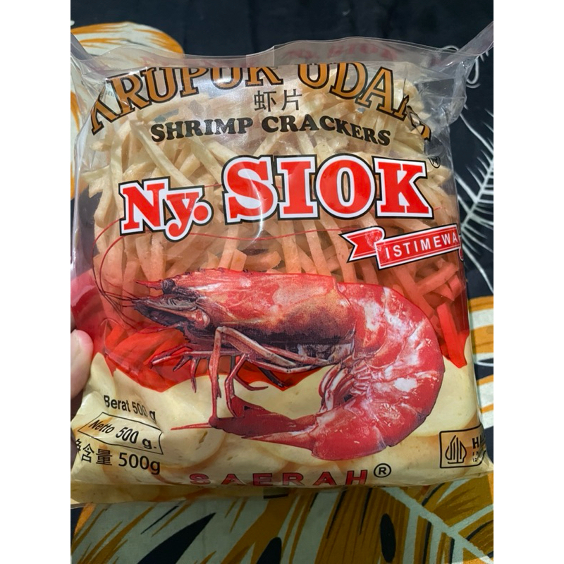 

Kerupuk udang Ny. siok oval & stik
