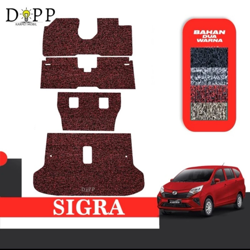Karpet Mobil Sigra / Karpet Mobil Mie Bihun Daihatsu Sigra Bahan Premium