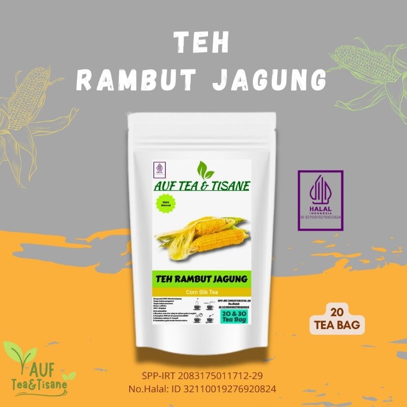 Corn Silk Tea | Teh Rambut Jagung Isi 20 Tea Bag(Teh Celup)