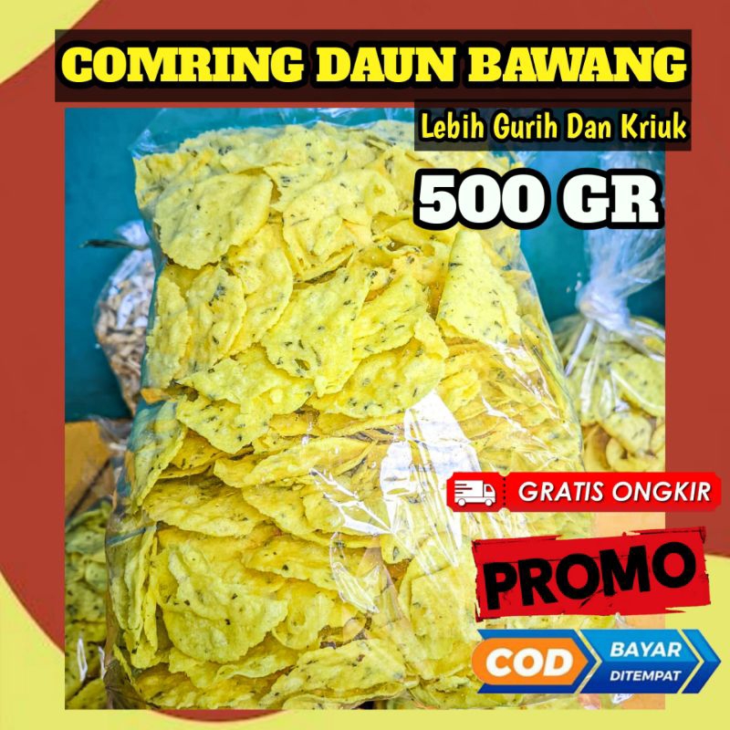 

Comring Bawang isi 500gr cemilan murah gurih dan kriuk / Kecimpring Daun Bawang / Cemilan Kering