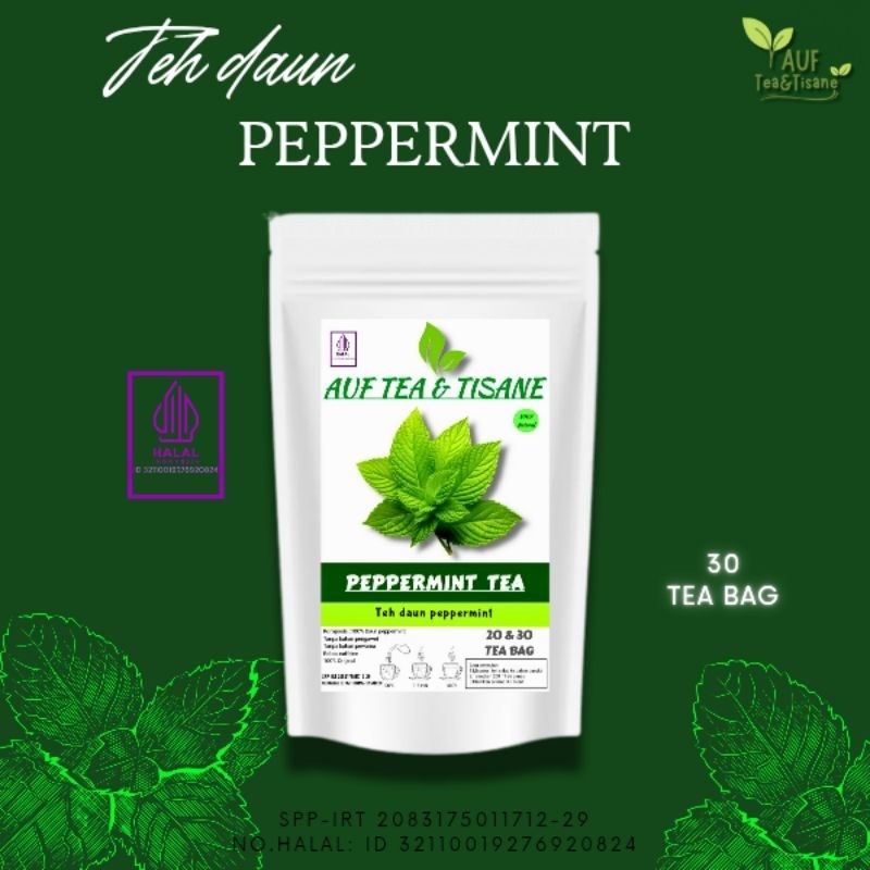 

Peppermint Tea | Teh Daun Mint | Teh Peppermint,Isi 30 Tea Bag(Teh Celup)'Auf Tea&Tisane'