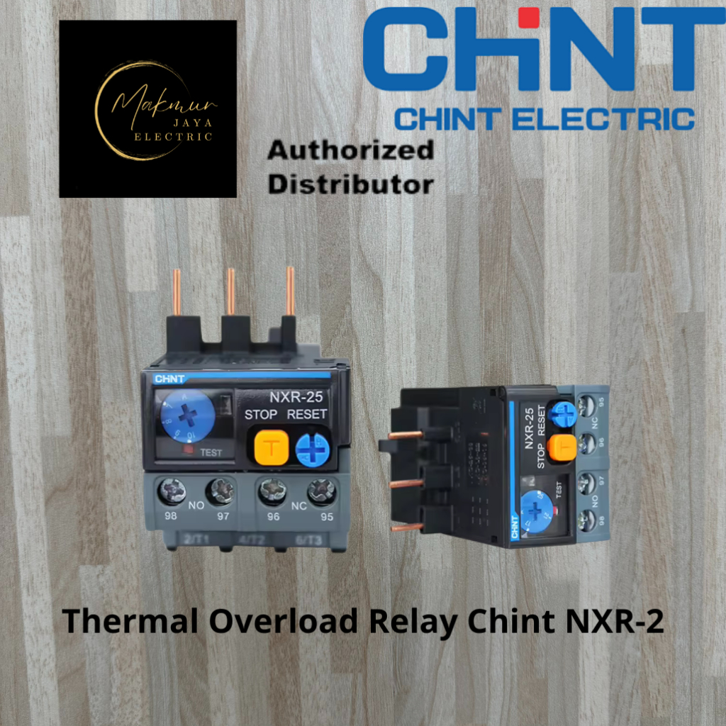 Thermal Overload Relay Chint NXR-25 | Relay Proteksi Motor 25A –Pengaman Beban Lebih, Overload Relay