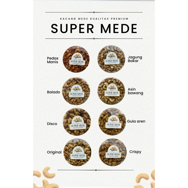 

kacang mente kacang mede super