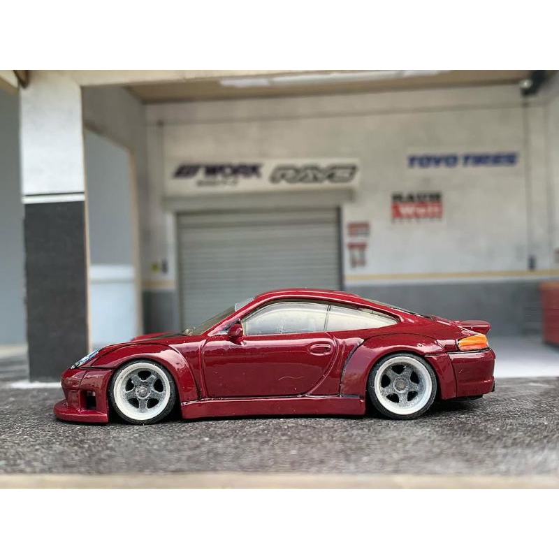 Hotwheels Matchbox Custom porsche 996 rwb