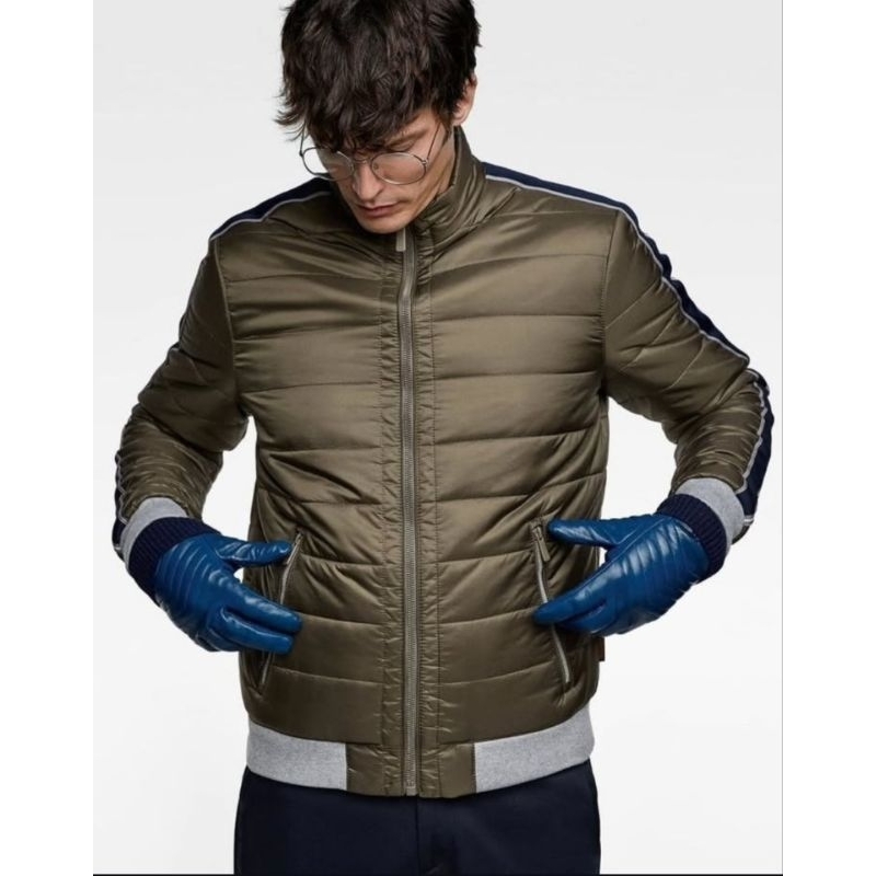 Zara Man Bikers Riding Outer Puffer Jacket