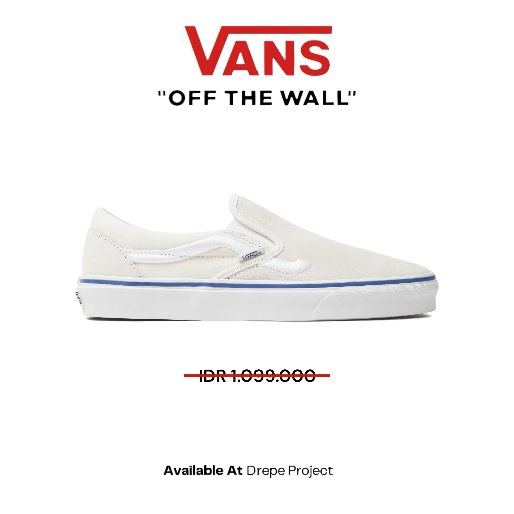 Vans Slip-On Side Stripe Marshmallow White Original BNIB