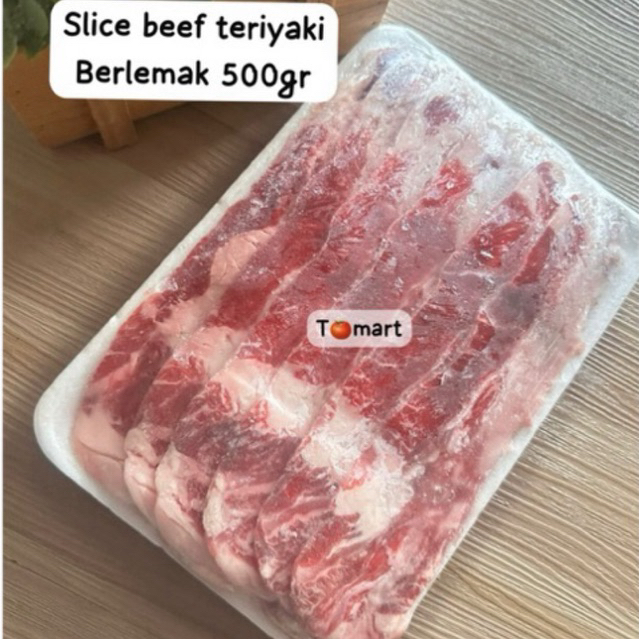 

beli botol bonus slice beef teriyaki berlemak premium