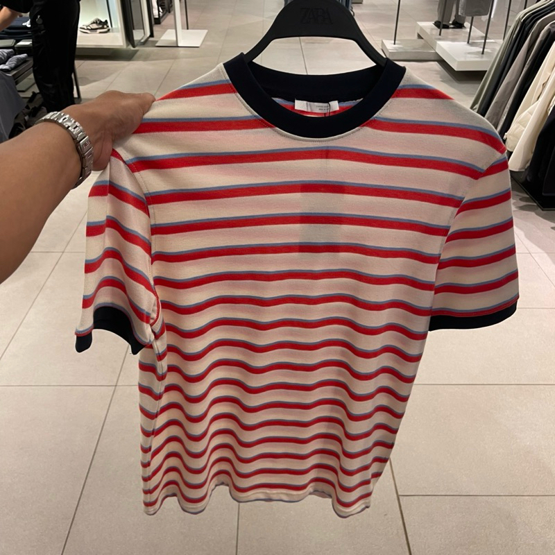 Kaus T-shirt Rajut ZARA MEN Jastip (jasa titip)