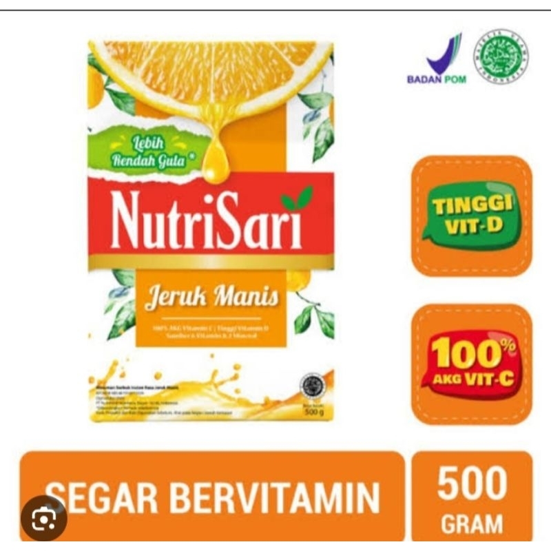 

Nutrisari Jeruk Manis 250 g / 500 g - minuman rasa jeruk