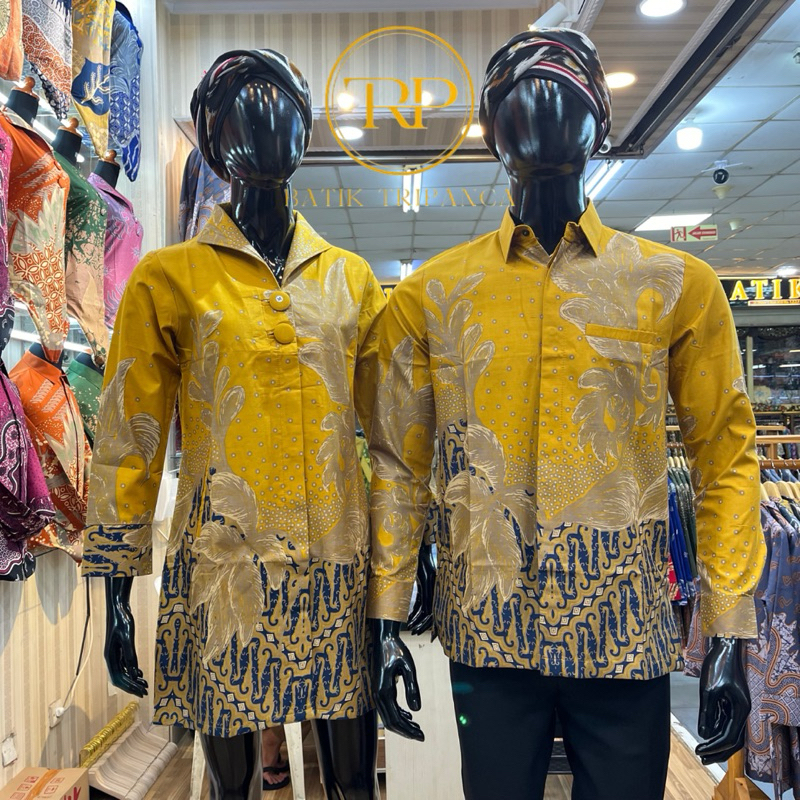 Baju Batik Tunik | Batik Couple Elegan | Atasan Batik Wanita | Batik Sarimbit Modern | Bahan Katun S