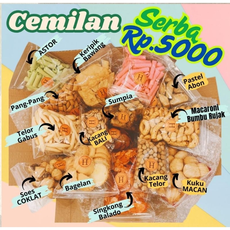 

Aneka Cemilan Snack Tradisional Serba 5000 per pack